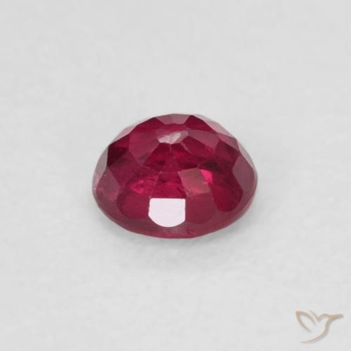 Rubino Rosso scuro naturale da 0.28 ct, Rotondo, SI-I1
