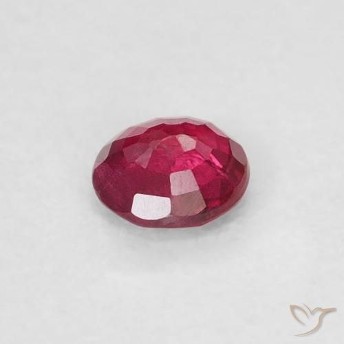 Rubino Rosso scuro naturale da 0.22 ct, Rotondo, SI-I1