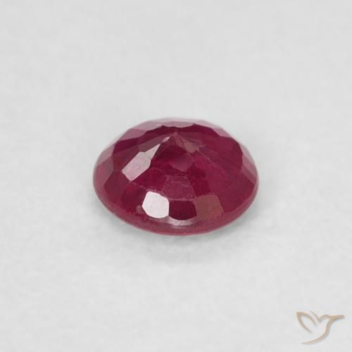 Rubino Rosso scuro naturale da 0.22 ct, Rotondo, SI-I1