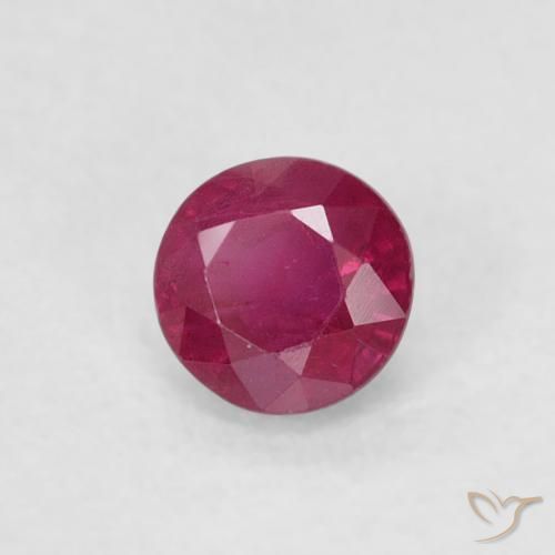 Rubino Rosso tendente al rosa naturale da 0.29 ct, Rotondo, SI-I1