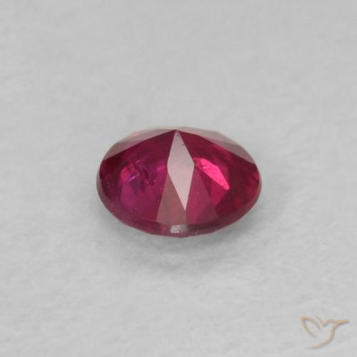 Rubino Rosso medio naturale da 0.17 ct, Rotondo, VS-SI