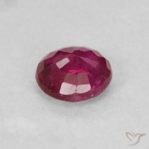 Rubino Rosso scuro naturale da 0.20 ct, Rotondo, VS