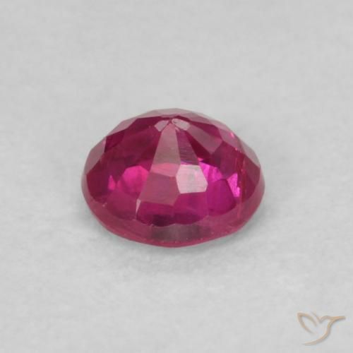Rubino Rosso tendente al rosa naturale da 0.20 ct, Rotondo, VS