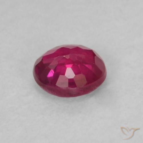 Rubino Rosso tendente al rosa naturale da 0.18 ct, Rotondo, VS