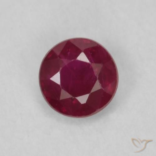Rubino Vino rosso naturale da 0.19 ct, Rotondo, VS
