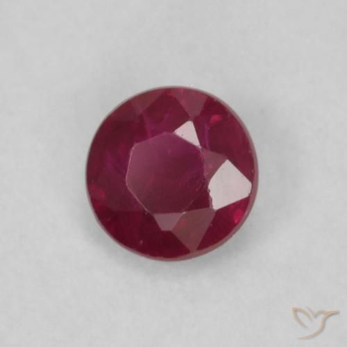 Rubino Vino rosso naturale da 0.19 ct, Rotondo, VS