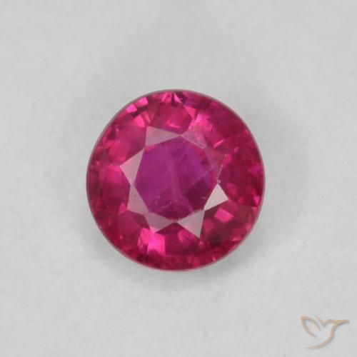 0.21ct Naturale Rosso tendente al rosa Rubino, Rotondo, VS