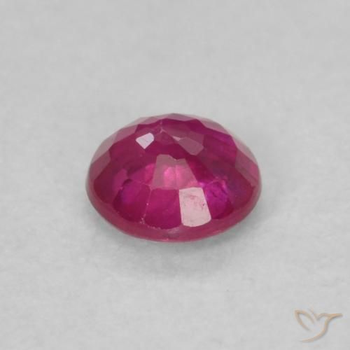 Rubino Rosso tendente al rosa naturale da 0.21 ct, Rotondo, VS