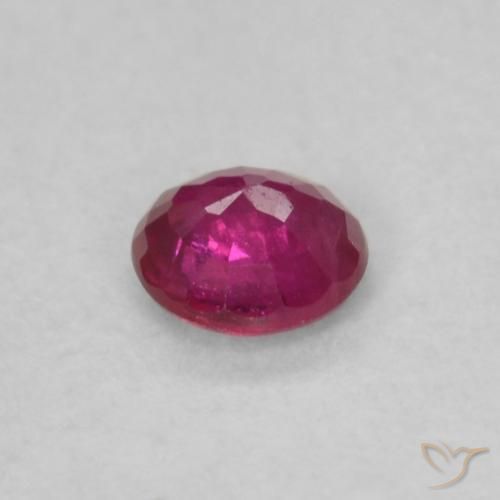Rubino Rosso tendente al rosa naturale da 0.17 ct, Rotondo, VS