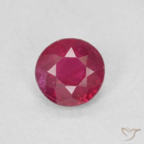 0.21ct Naturale marmellata rossa Rubino, Rotondo, VS