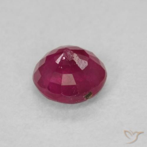 Rubino Rosso tendente al rosa naturale da 0.23 ct, Rotondo, VS
