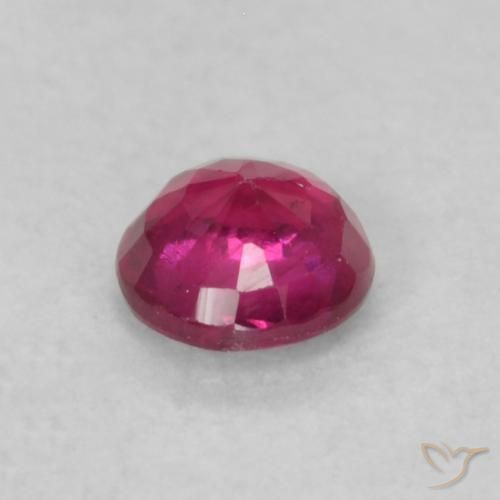 Rubino Rosso tendente al rosa naturale da 0.21 ct, Rotondo, SI