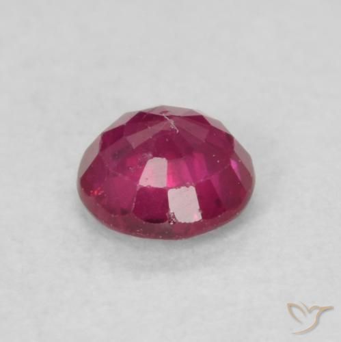 Rubino Vino Rosso Profondo naturale da 0.22 ct, Rotondo, VS-SI