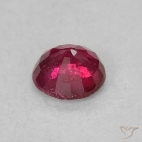 Rubino Rosso tendente al rosa naturale da 0.21 ct, Rotondo, SI
