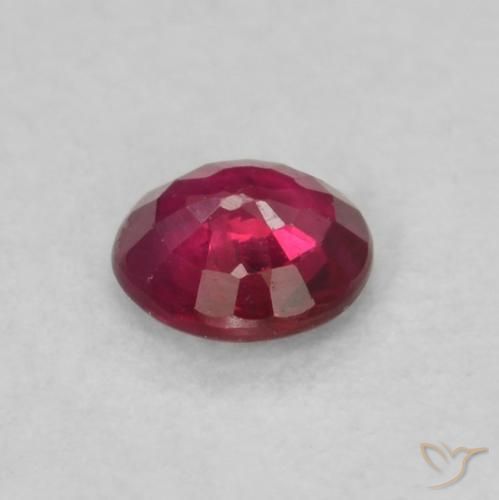 Rubino Vino Rosso Profondo naturale da 0.16 ct, Rotondo, VS-SI