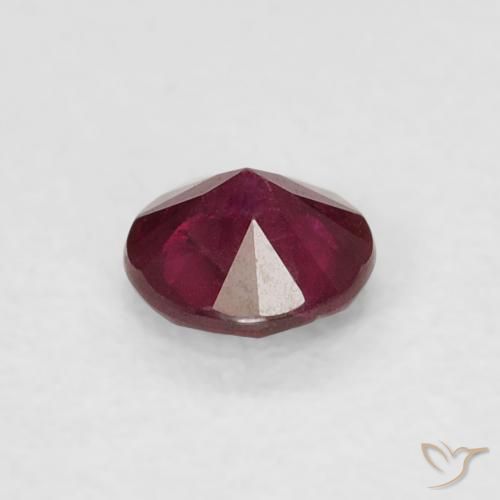 Rubino Rosso scuro naturale da 0.24 ct, Rotondo, SI-I1