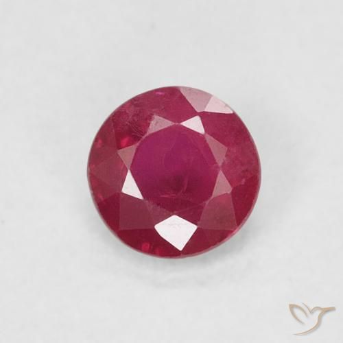 0.26ct Naturale Rosso tendente al rosa Rubino, Rotondo, SI-I1