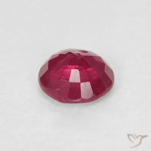 Rubino Rosso tendente al rosa naturale da 0.26 ct, Rotondo, SI-I1