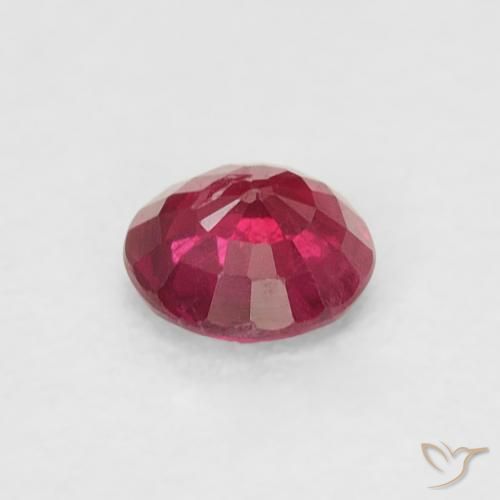 Rubino Rosso medio naturale da 0.24 ct, Rotondo, SI-I1