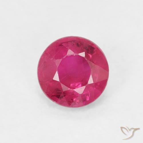 0.27ct Naturale Rosso tendente al rosa Rubino, Rotondo, SI-I1
