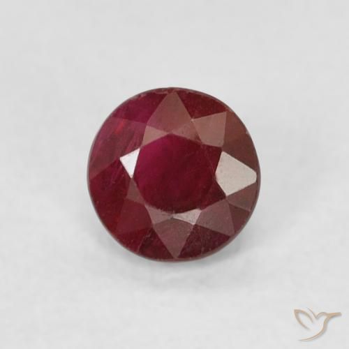 0.29ct Naturale Rosso scuro Rubino, Rotondo, SI-I1