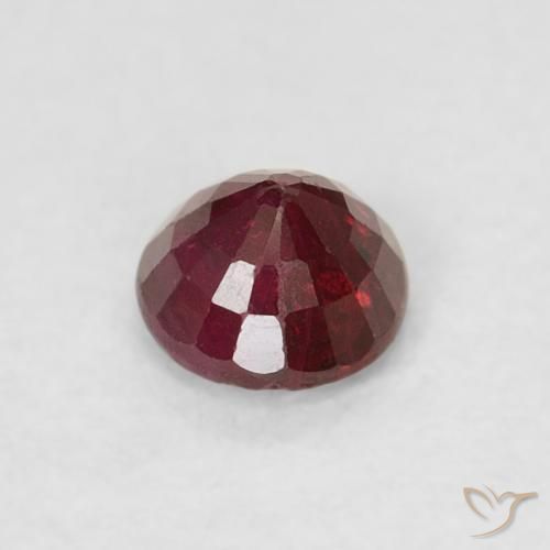 Rubino Rosso scuro naturale da 0.29 ct, Rotondo, SI-I1