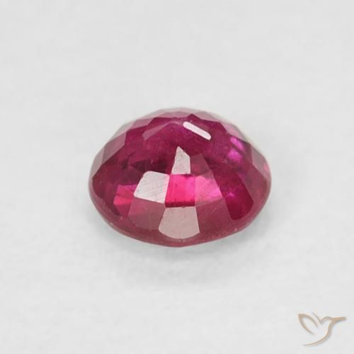 Rubino Rosso tendente al rosa naturale da 0.30 ct, Rotondo, SI-I1