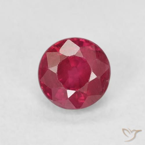 Rubino Rosso medio naturale da 0.31 ct, Rotondo, SI-I1