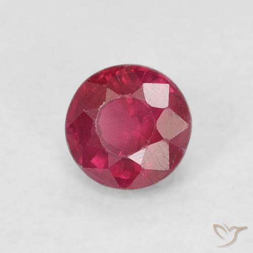 Rubino Rosso medio naturale da 0.31 ct, Rotondo, SI-I1