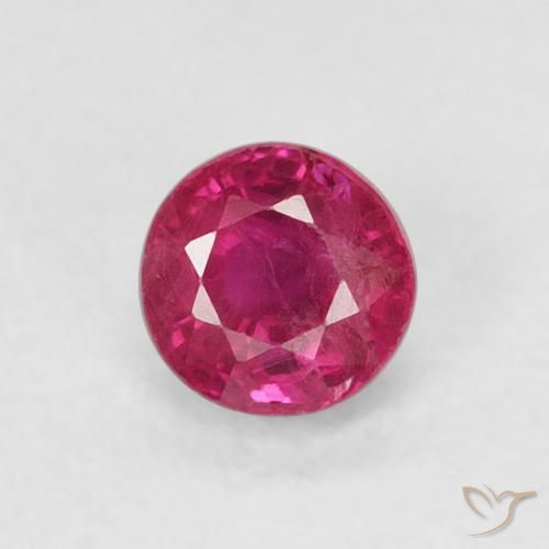 0.31ct Naturale Rosso tendente al rosa Rubino, Rotondo, SI-I1