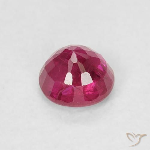 Rubino Rosso tendente al rosa naturale da 0.31 ct, Rotondo, SI-I1