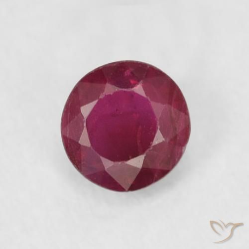 0.31ct Naturale Vino Rosso Profondo Rubino, Rotondo, SI-I1