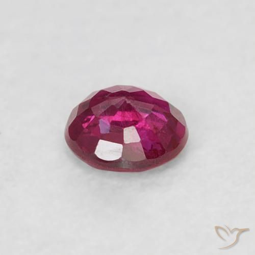 Rubino Rosso tendente al rosa naturale da 0.19 ct, Rotondo, VS