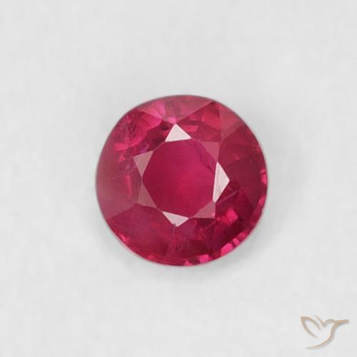 0.20ct Naturale marmellata rossa Rubino, Rotondo, VS