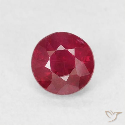 0.30ct Naturale Cremisi Profondo Rubino, Rotondo, SI-I1