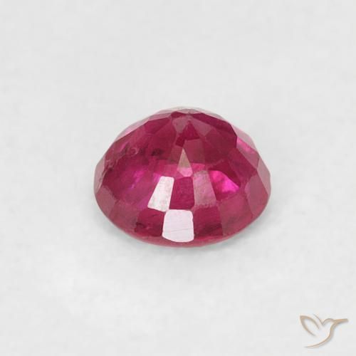 Rubino Rosso chiaro naturale da 0.28 ct, Rotondo, SI-I1