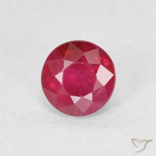 0.33ct Naturale Cremisi Profondo Rubino, Rotondo, SI-I1