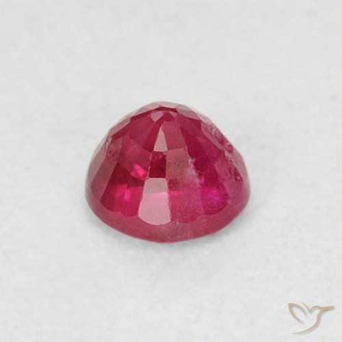 Rubino Cremisi Profondo naturale da 0.33 ct, Rotondo, SI-I1