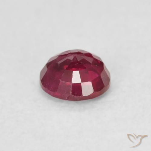 Rubino marmellata rossa naturale da 0.29 ct, Rotondo, SI-I1