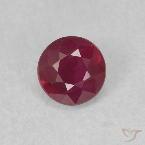 0.36ct Naturale Rosso scuro Rubino, Rotondo, SI