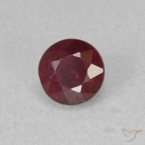 Rubino Vino rosso naturale da 0.37 ct, Rotondo, SI