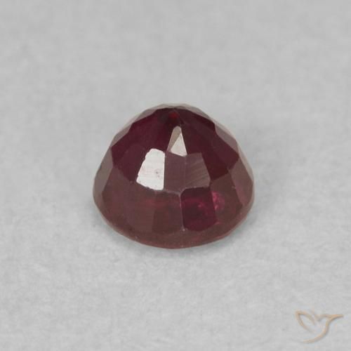 Rubino Vino rosso naturale da 0.37 ct, Rotondo, SI