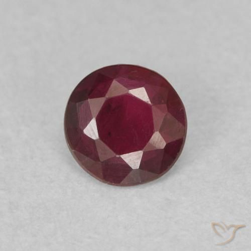 0.26ct Naturale Vino rosso Rubino, Rotondo, SI