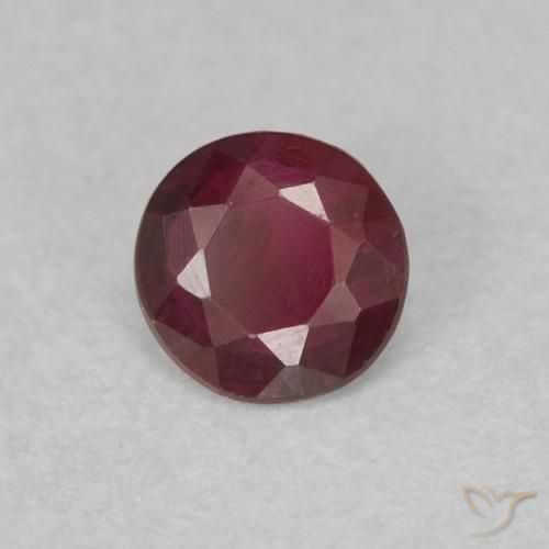 Rubino Vino rosso naturale da 0.26 ct, Rotondo, SI