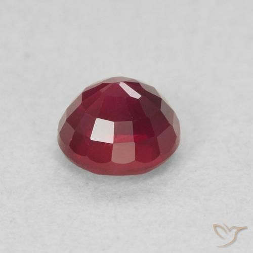 Rubino Rosso scuro naturale da 0.33 ct, Rotondo, SI
