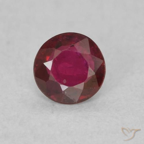0.22ct Naturale Rosso medio Rubino, Rotondo, SI