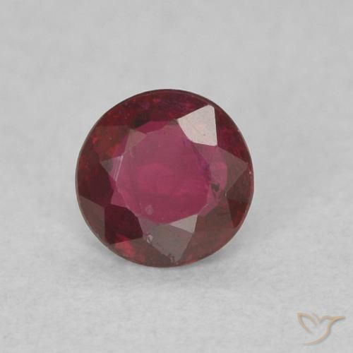 Rubino Rosso medio naturale da 0.22 ct, Rotondo, SI