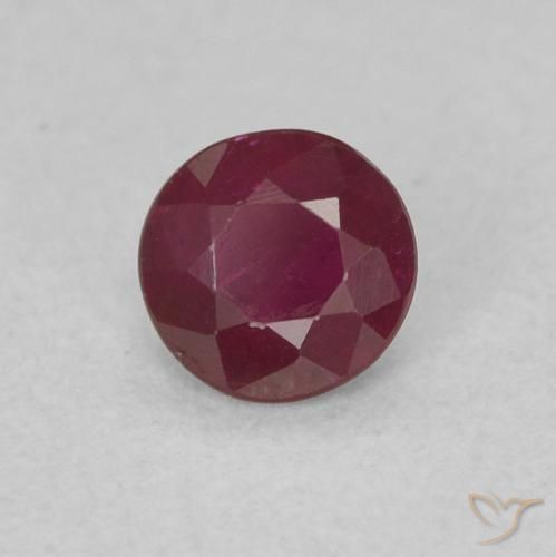 Rubino Rosso medio naturale da 0.24 ct, Rotondo, SI