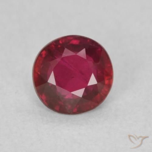 0.28ct Naturale Rosso medio Rubino, Rotondo, SI