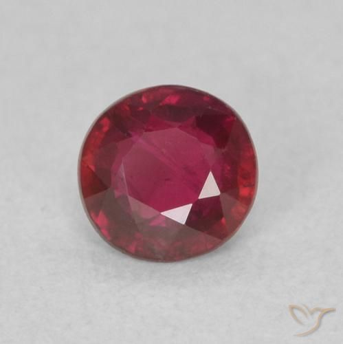 Rubino Rosso medio naturale da 0.28 ct, Rotondo, SI
